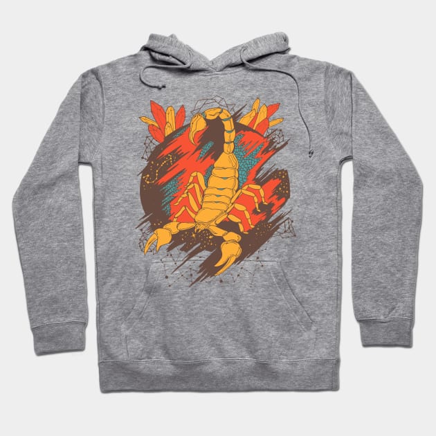 Cafe Cosmic Scorpion Hoodie by kenallouis